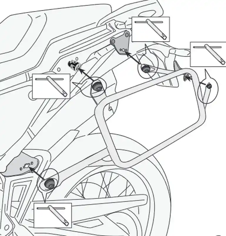 Portamaletas lateral KL ONE-FIT para maletas MONOKEY Para MOTO MORINI X-Cape 649 21 > Compra Ahora