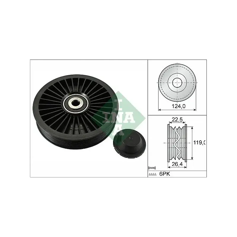 Ocasión Especial Schaeffler INA 532024210 Polea inversión/guía, correa poli V