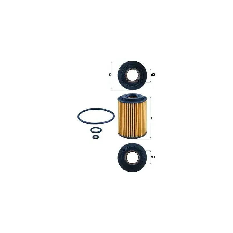 MAHLE OX347D Filtro de aceite Precio Económico