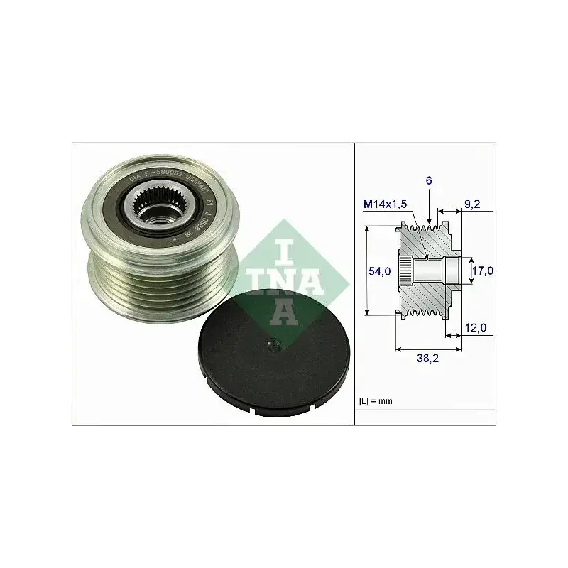 INA SCHAEFFLER 535026310 Rueda libre alternador Alta Calidad
