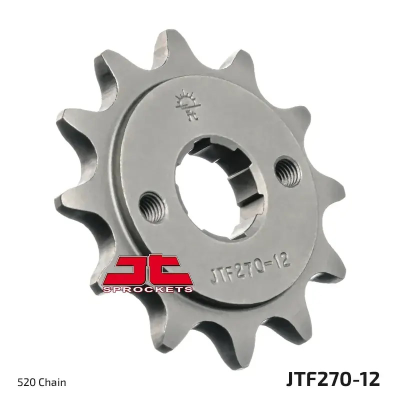 Marca Reconocida Piñón de moto JT Sprockets acero 12 dientes P.520 JTF270.12