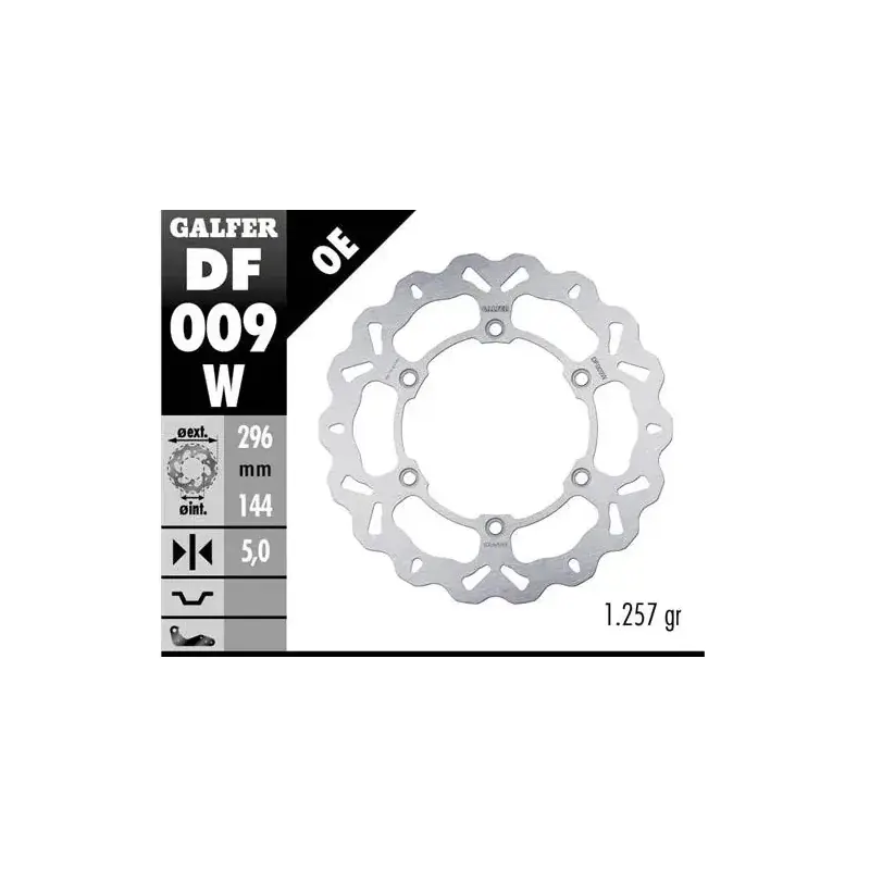 Liquidación Disco freno moto Wave Galfer fijo 296X5mm DF009W