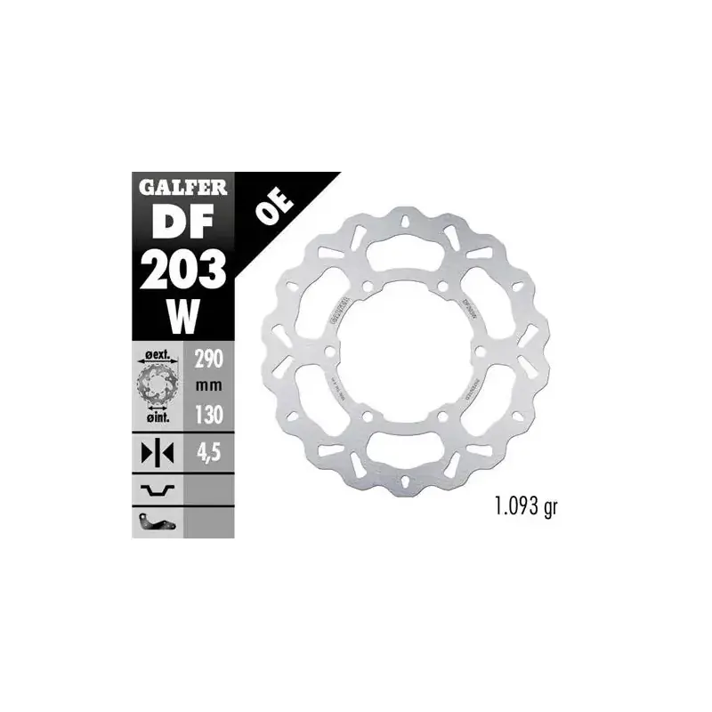 Bestseller Disco freno moto Galfer Wave fijo 290x4.5mm DF203W