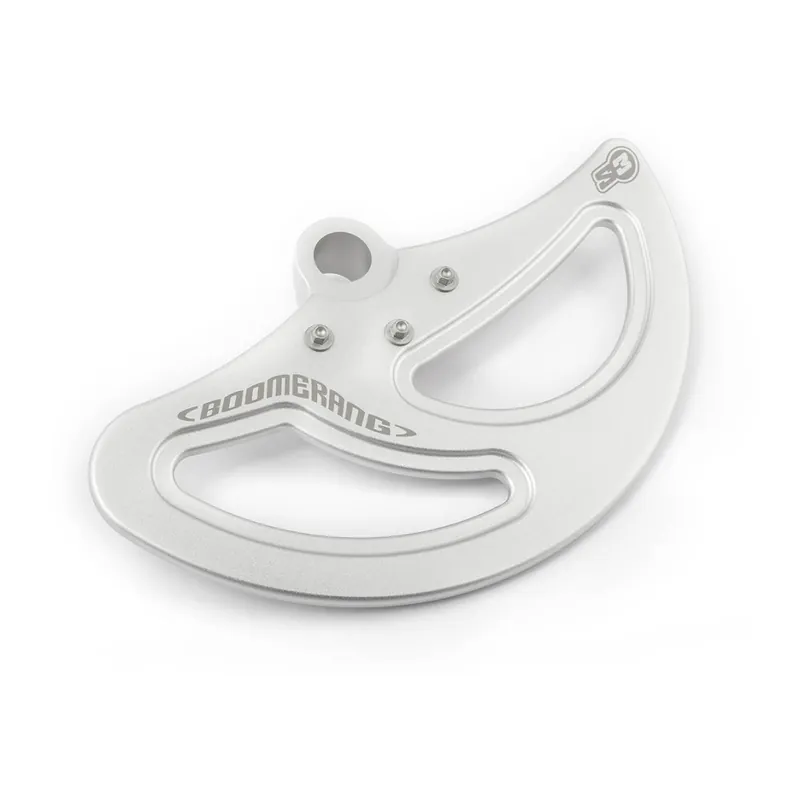 Última Versión Protector Disco S3 Delantero Boomerang Ktm Sx/Exc 2017/2025 Husqvarna Tc/Te/Fe2017/2025 GasGas Ec/Mc 2021/2025 Plata