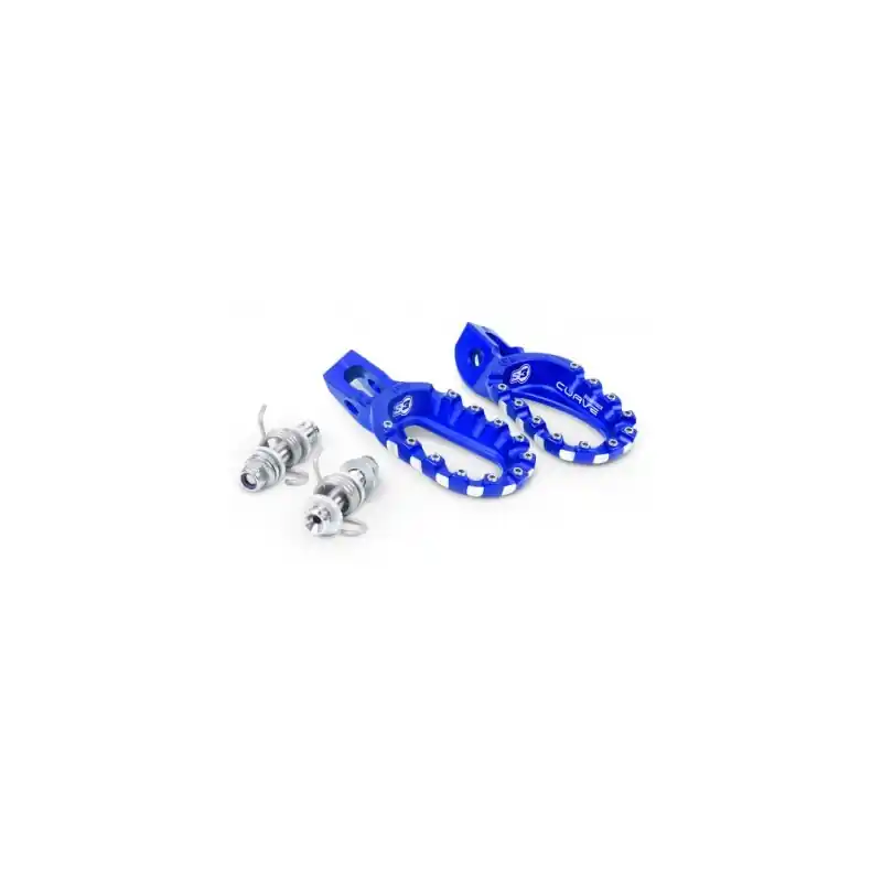 Alta Calidad Estriberas MX Aluminio S3 Hard Rock Curve Deep Low EXC/EXC-F/TE/FE 17-23 Gas Gas 21-23 Azul